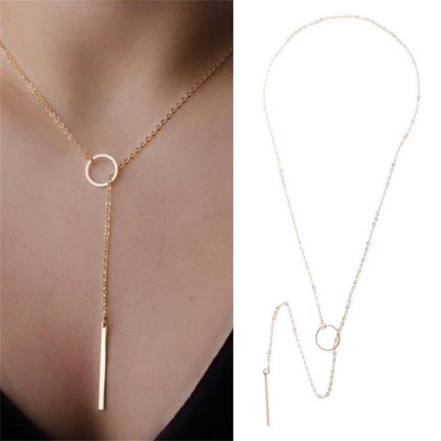 XWSHYW Collares Colgantes Collar de Cadena Colgante de Acero Inoxidable para Mujer, Nuevo Estilo, 2021