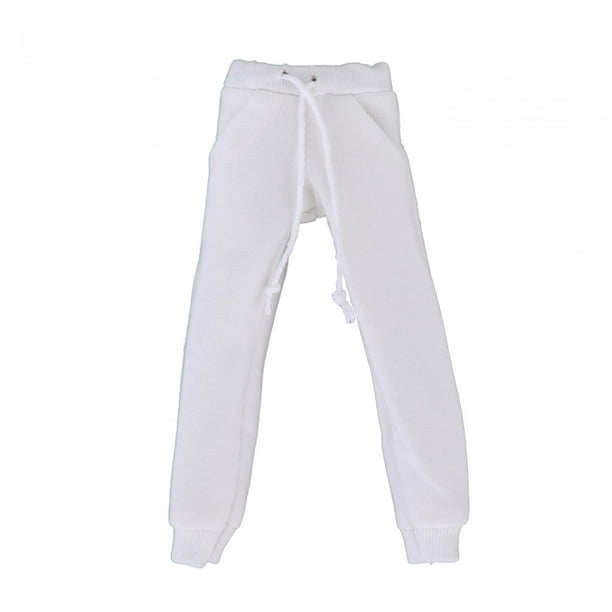1/12 Scale Action Figures Clothes Male and Female Doll Sportswear Costume  White Pants 