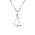 thumbnail image 1 of Collar de letras, cadena de clavícula con personalidad femenina, collar de acero inoxidable con personalidad, 1 of 6