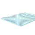 thumbnail image 4 of Zinus Spa Sensations King 1.5 inch Swirl Cooling Gel Air Flow Memory Foam Mattress Topper, Pressure Relief, CertiPUR-US Certified Foam, 4 of 7