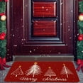 thumbnail image 6 of Merry Christmas Door Mat 17x29 Inch Red Christmas Tree Doormat Decorative Outdoor Winter Decoration Indoor Outdoor Entrance Floor mat, Non Slip Welcome Party Decor, 6 of 6