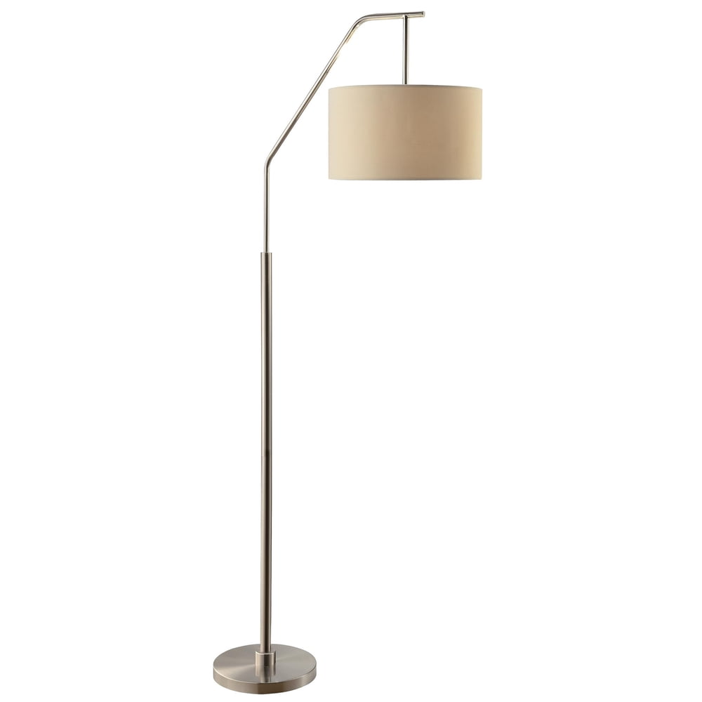 Dinsmore 72Inch Floor Lamp, Brushed Nickel