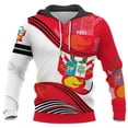 thumbnail image 5 of Sudadera con capucha con estampado 3D de la bandera de Perú para hombres y niños, sudadera informal deportiva de manga larga, sudadera con capucha con gráfico del emblema de Perú, 5 of 5