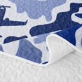 thumbnail image 5 of Manfei Rustic Airplane Camo Quilt Full, Mid Century Vehicle Full Bedspread Sets, Navy Blue, 3pcs, 1 Coverlet and 2 Pillowcases, 5 of 7