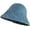 Blue, variant on CoCopeaunts Straw Bucket Hats for Women New Folding Outdoor Beach UV Protection Basin Hat for Lady Solid Color Bowler Cap