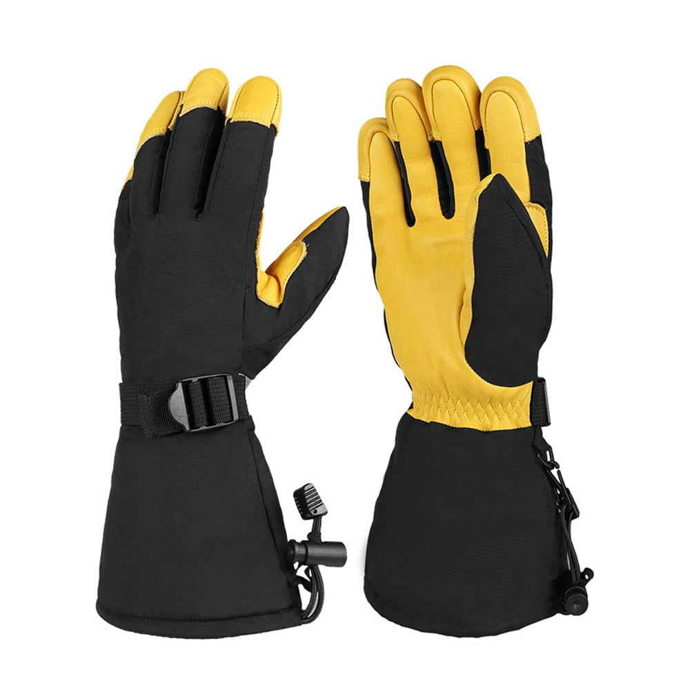 Details about   Men Women Winter Keep Warm Ski Gloves Snow Sports Thermal Three finger Mittens 
