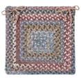 thumbnail image 2 of Colonial Mills Set of 4 Pink, Blue and Brown Braided Chair Pad 15", 2 of 2