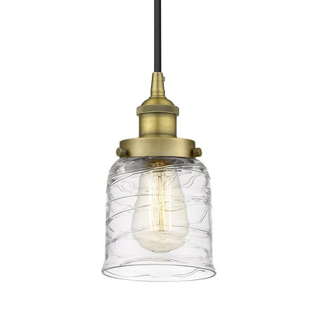 

Innovations Lighting 616-1Ph-10-5 Bell Pendant Bell 5 Wide Mini Pendant - Brushed Brass /