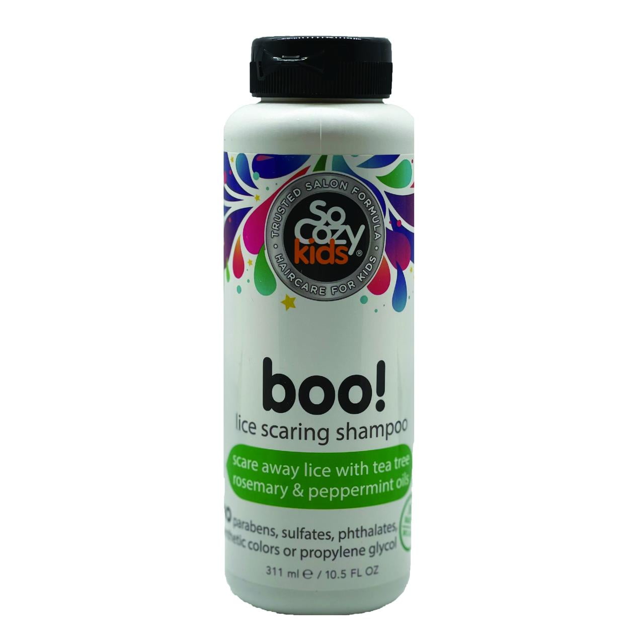 SoCozy Kid's Boo! Lice Shampoo, for All Hair Types, Por Bottle, 1 Count, 10.5 fl oz