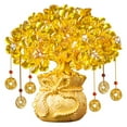 thumbnail image 1 of Lucky Tree Yellow Tree Crystal Fortune Tree Home Decoration Crystal Fortune Tree Feng Shui Artificial, 1 of 7