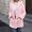 Pink women fuzzy cardigan coat a1, variant on Tusihei Women's Collared Hooded Long Sleeve Fuzzy Coat Warm Button Down Cardigan Outerwear Casual Fall Winter Solid Sweater Jacket, Brown 2XL