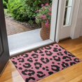 thumbnail image 2 of Pink and Black Of Leopard Print Door Rugs,Washable Non Slip Door Mats Indoor,Decorative Door Mats,Entry Mat Indoor for Entrance,Bedroom,Kitchen,Bathroom,17"x30", 2 of 6
