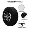 thumbnail image 2 of Sikiie Colorful Alpaca PVC Leather Spare Tire Wheel Cover Spare Tire Cover, for Car Truck SUV Camper Trailer Universal Fit(14-17in)-14 inch, 2 of 6