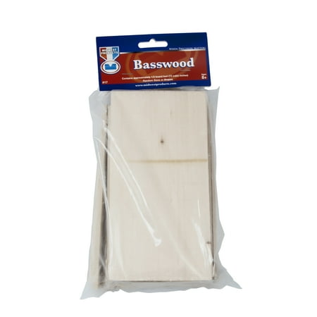 UPC: 0091157000173 | Midwest Products Economy Wood Project Bag – Basswood Pieces