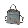 thumbnail image 1 of Mochila CHALA Convertible con hombro en piel sintética índigo, 1 of 9