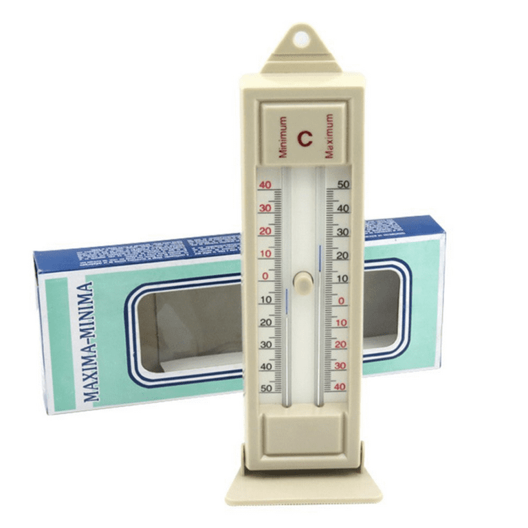 Uposao Greenhouse Planting Thermometer High Low Memory Indoor Outdoor  Garden Temperature Monitor