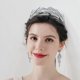thumbnail image 5 of Tocado de boda para novia - Joyería para el cabello Diadema de boda Tiara Hoja Diadema Corona Tiara Nupcial Tocado de plata, 5 of 6