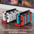 thumbnail image 3 of Cargador controlador para NS Joy-Con base carga interruptor () y rojo, 3 of 9