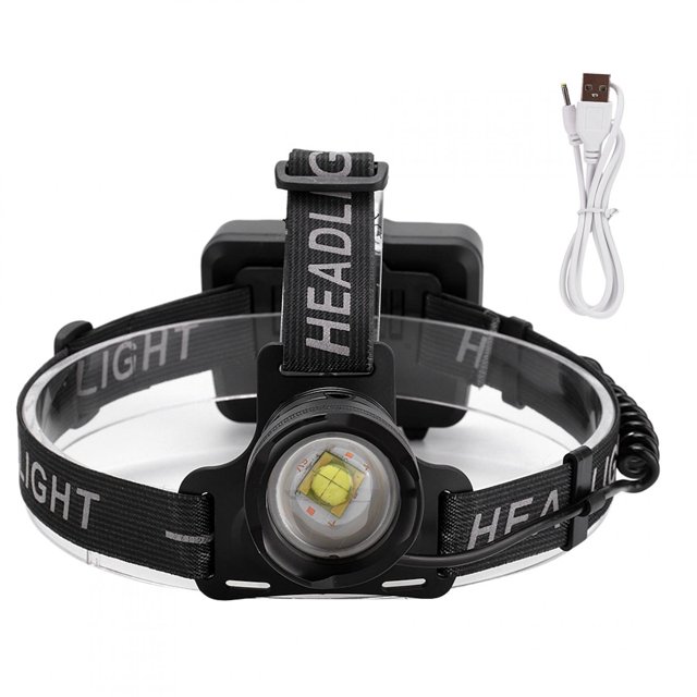 Linterna frontal portátil para exteriores con luz LED frontal con carga USB para ciclismo y Camping