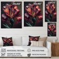 thumbnail image 4 of Designart Red Gladiolus Flowers II Canvas Wall Art, 4 of 5