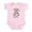 Petal Pink, variant on CafePress - Mooo Cow Infant Bodysuit - Baby Light Bodysuit, Size Newborn - 24 Months