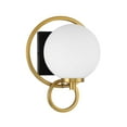 thumbnail image 5 of Alhambra 1-Light Wall Sconce in Matte Black with Warm Brass, 5 of 5
