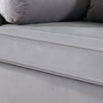 thumbnail image 6 of 65 Inch Loveseat Sofa, 2 Seater Sofa with Wood Frame and 2 Pillows, Modern Velvet Lounge Couch Sofa, Small Couches for Living Room, Bedroom, Apartment, 6 of 7
