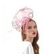 thumbnail image 4 of SAYOO Sombrero de mujer elegante tela de malla plegada con flores adornadas con cornisa ancha SAYOO  moda, 4 of 7