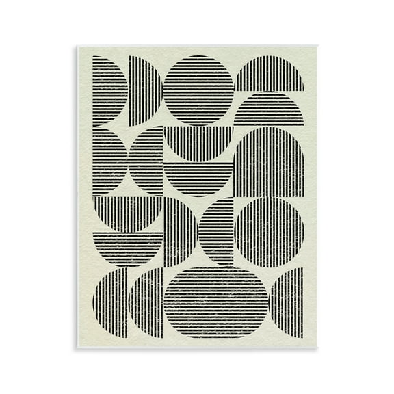 Stupell Industries Modern Arch Shapes Abstract Painting Unframed Art Print Wall Art, 11 x 14