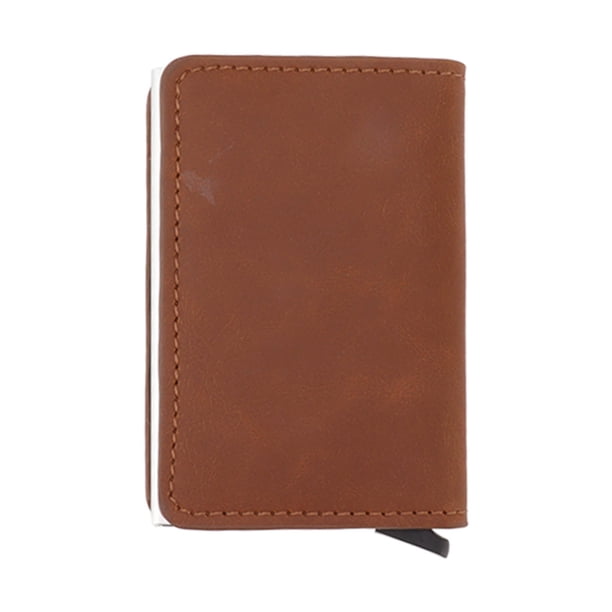 Billetera para tarjetas de crédito aleación de aluminio antipérdida PU protege la información billetera con clip para dinero ultrafina para compras para hombres ANGGREK Otros