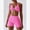 Pink, variant on IBTOM CASTLE Workout Sets for Women 2 Piece Twist Front Halter Sports Bras High Waist Biker Shorts Exercise Gym Yoga Outfit Navy Blue
