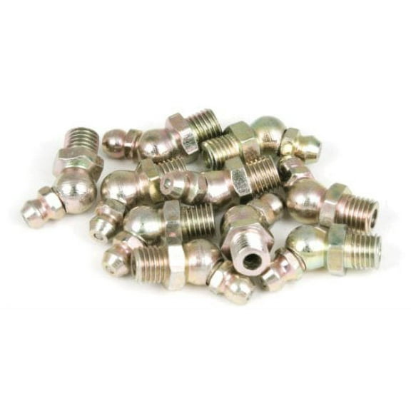 Performance Tool 8mm x 1mm Short 45⁰ Grease Fitting, (Pack of 10) (W54260)