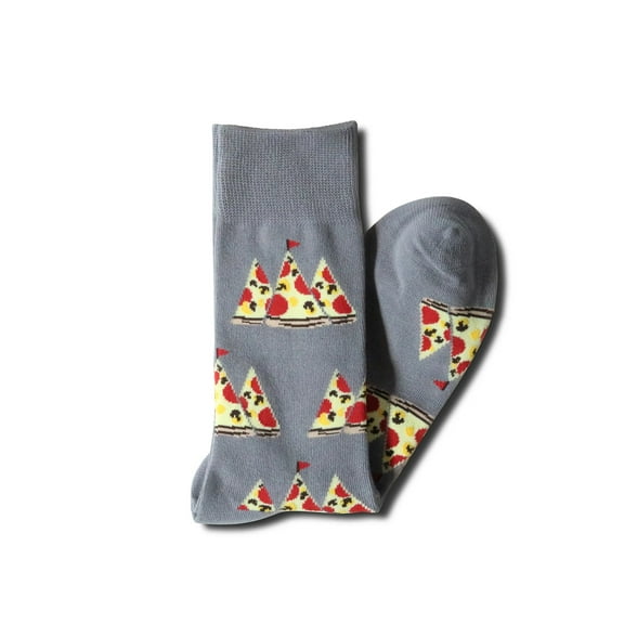 Grey Pizza Mountain Sock