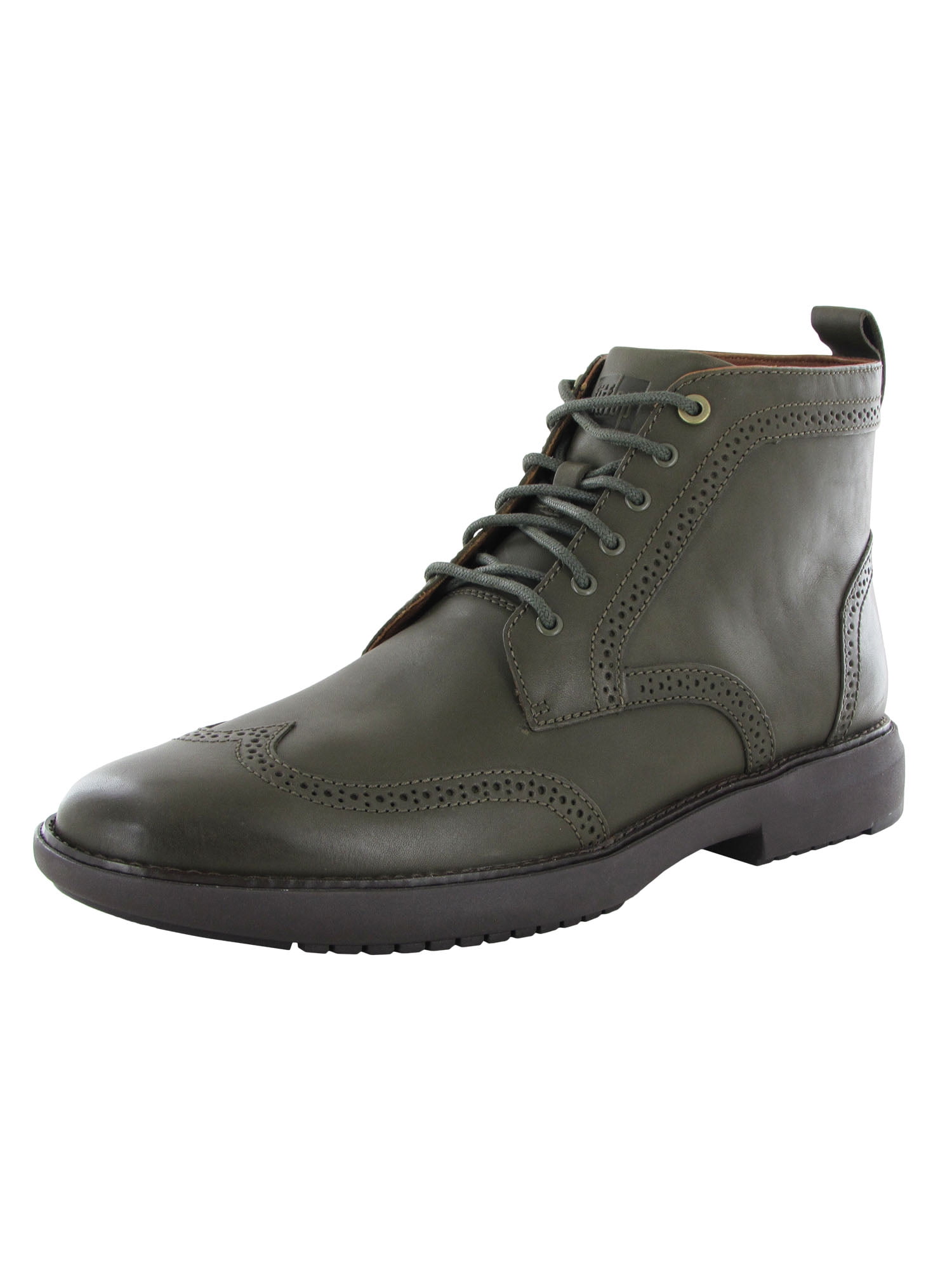 Franco Fortini Mens Drexel Cap Toe Brogue Lace Up Boot Shoes 
