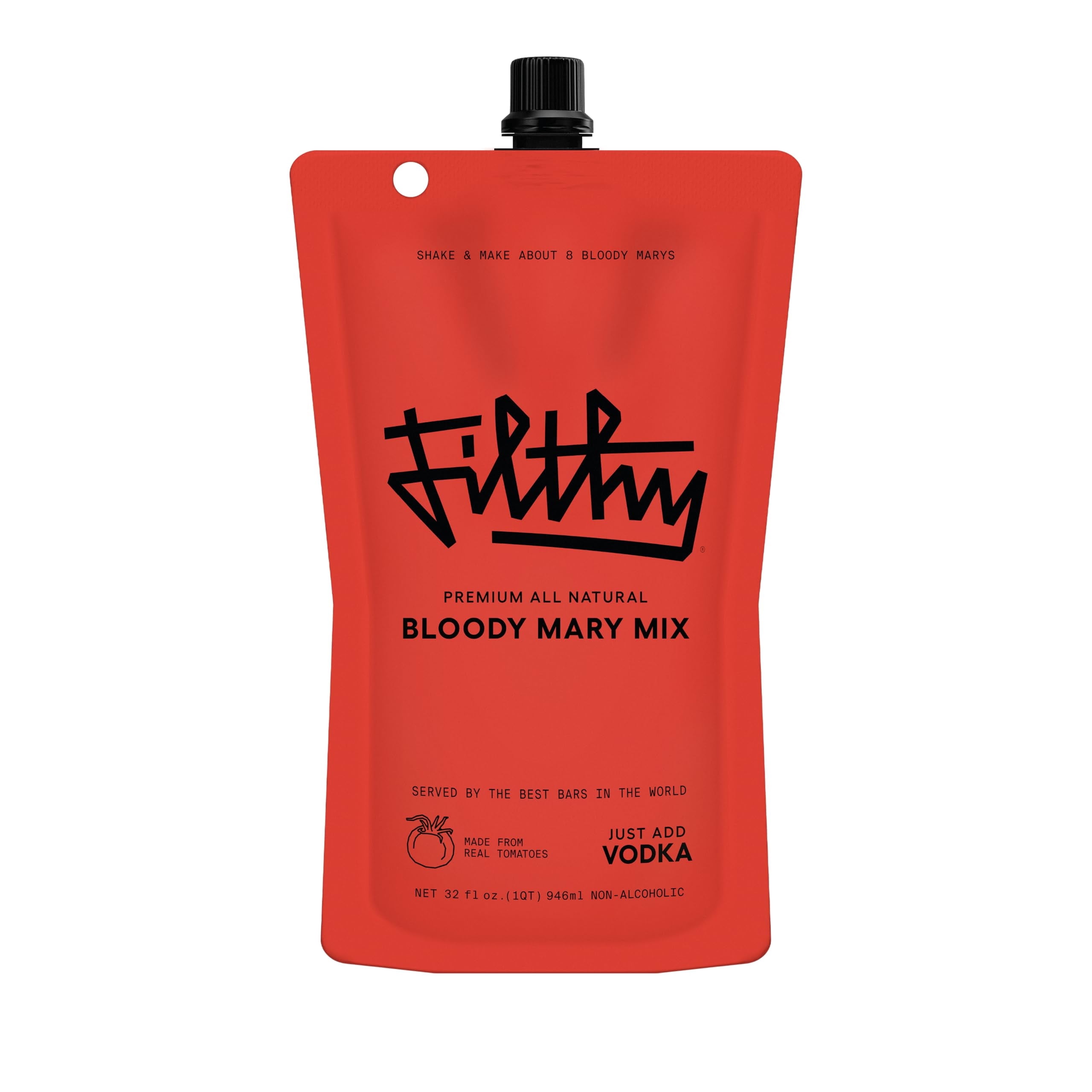 Filthy Bloody Mary Mix Premium Cocktail Mixer 32 fl oz Pouch (1-Pack)