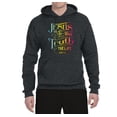 thumbnail image 2 of Jesus Is The Way John 14:6 Bible Verse Inspirational/Christian Unisex Graphic Hoodie Sweatshirt, Heather Black, 3XL, 2 of 3