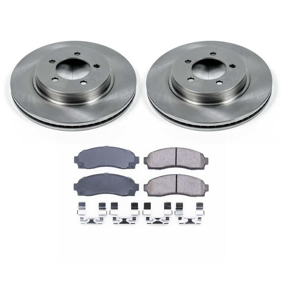 Ultimate Brakes Front Semi-Metallic Brake Pad and Rotor Kit with Hardware WM80746