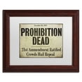 thumbnail image 2 of Trademark Fine Art "Prohibition" Canvas Art by Color Bakery White Matte, Wood Frame, 2 of 4