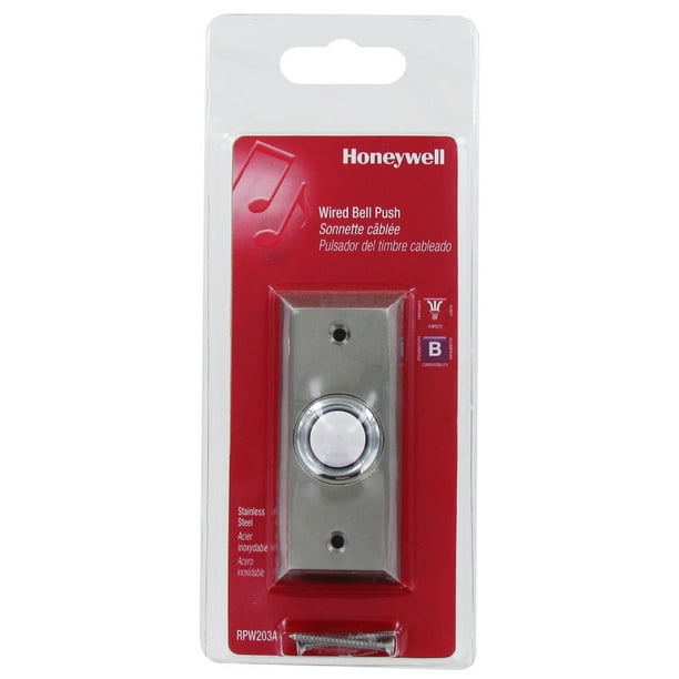Honeywell Wired Push Button for Door Chime, RPW203A1007/A