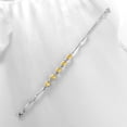 thumbnail image 4 of Juwaliy 18K White Gold Plated Oval Tennis Bracelets for Women,November Birthstone Bracelet Yellow Citrine Jewelry Valentines Mother's Day Gift for Mom, 4 of 8