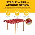 thumbnail image 4 of Valentines Table Cloths for 6 Foot Rectangle Tables, Romantic Red Love Heart Patio Waterproof Elastic Fitted Tablecloths, Washable Rectangular Table Cover for Camping, 4 of 8