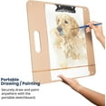 thumbnail image 4 of Field Sketch Board, Masonite with Cutout Handle, Clip, and Strap Holes, 13 Inch X 19 Inch, 4 of 6