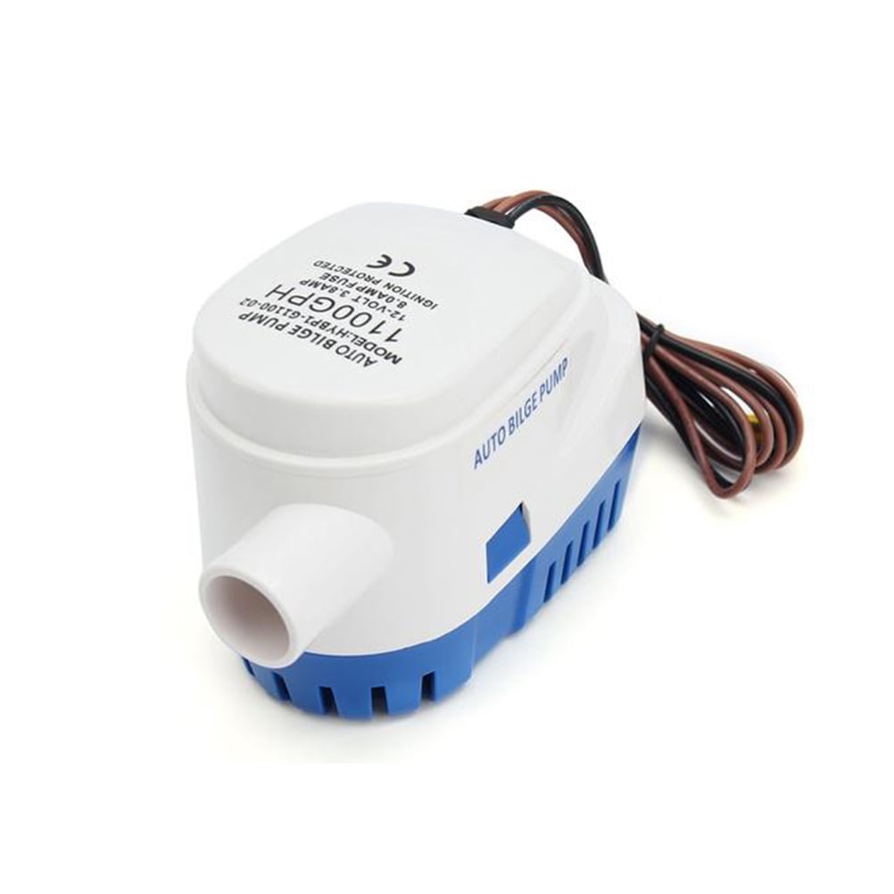 12 V 1100 GPH Marine Automatic Submersible Auto Bilge Water Pump Float Switch 