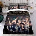 thumbnail image 4 of Fleetwood Mac Conjunto de sábanas temático, trío de piezas, cómodo y amigable con la piel, diseño único, regalo de decoración para el hogar para familiares, amigos y fans,135X200cm, 4 of 6