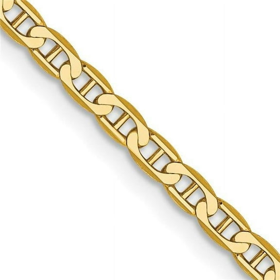 Primal Gold 10 Karat Yellow Gold 2.4mm Flat Anchor Chain