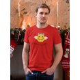thumbnail image 2 of Happy Holidays Christmas Angel  Men Red T-Shirt, Male x-Large, 2 of 4