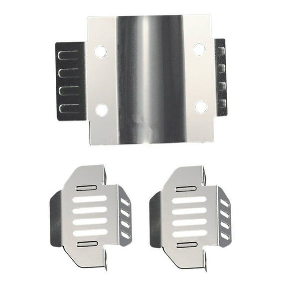 1 Set 1/24 RC Car Metal Body Armor Chassis Bottom Guard for FMS FCX24 Power Wagon