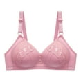 thumbnail image 1 of Gibobby Sujetador deportivo de reunión de talla grande para mujer, cómodo y Sexy, de camiseta sin mangas para y edad avanzada Brasier para mujer(Oro Rosa,36), 1 of 3