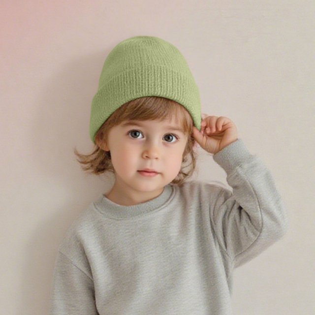 YUNAFFT Bonnet Tricoté Uni pour Enfants, Chaud, Décontracté, Style Classique Simple