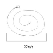Midsumdr Necklaces For Women Fashion Men And Women Silver Necklace Accessories Snake Chains Necklace Name Necklace Personalized Jewelry For Women